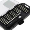 AEG coffret de vissage 34 embouts : 7 plats-6 crusiformes-8 allen-9 étoiles