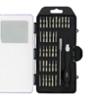 AEG coffret de vissage 34 embouts : 7 plats-6 crusiformes-8 allen-9 étoiles