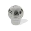WRC blue light gear knob. Brushed/shined alu