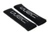WRC 2 seat belt pads. Black,silver embroidered