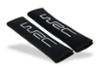 WRC 2 seat belt pads. Black,silver embroidered