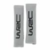 WRC 2 seat belt pads. Silver,black embroidered