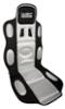 WRC couvre-siège universel design siège baquet argent noir look sport 56X118cm