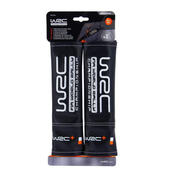 WRC 2 seat belt pads. Embroidered imit.leather