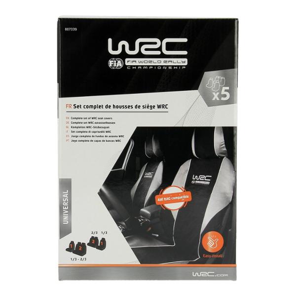 WRC set housses avant arrière 2/3 1/3 universelles rallye avec appuis tête