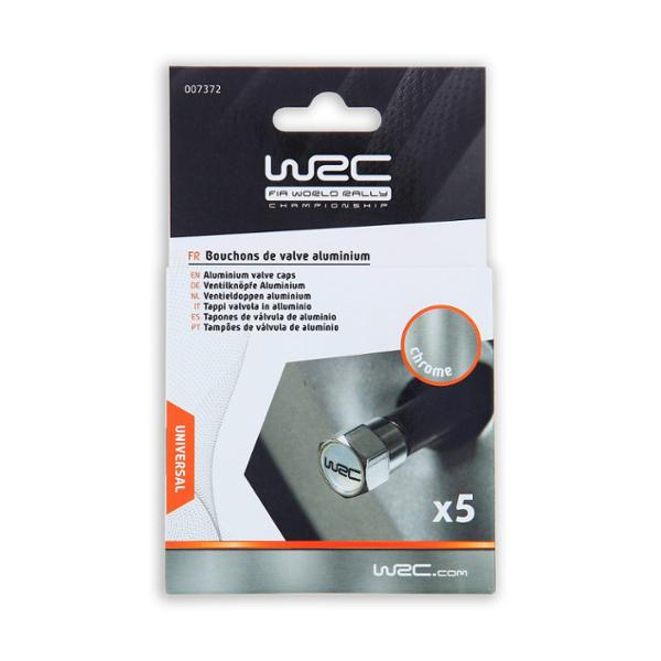 WRC 5 écrous bouchons de valve alu blanc taille standard