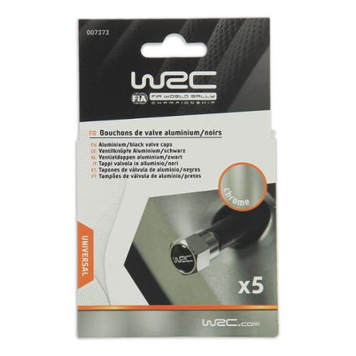 WRC 5 écrous bouchons de valve alu noir taille standard