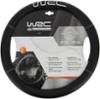 WRC silver imbroidery black steering wheel cover