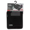 WRC 4 tapis de sol universels en moquette velour noir et surpiqûre rouge