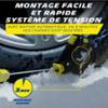 MICHELIN Extrem Grip Chaînes à Neige 7 mm Tension Auto, n°100