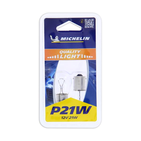 MICHELIN 2 Ampoules pour veilleuse et feu stop Poirettes P21W