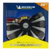 MICHELIN set da 4 copricerchi nero grigio Black Edition per ruota 15 pollici