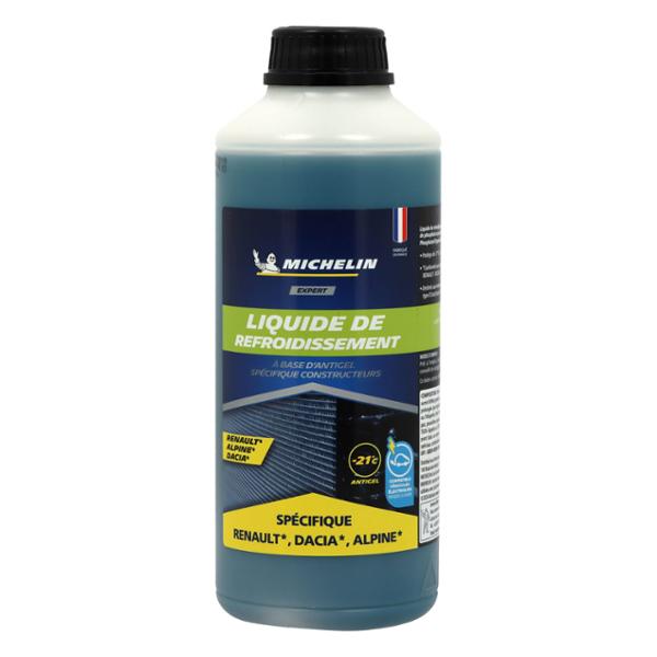 MICHELIN Liquide de Refroidissement, Jaune, Adapté aux normes RENAULT DACIA, 1L