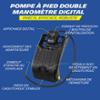 MICHELIN Pompe à Pied Double Piston avec Manomètre Digital