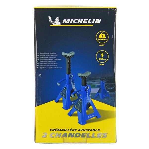 MICHELIN 2 cavaletti a cremagliera 2 tonnellate massimo Altezza leva 280 a 428mm