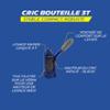 MICHELIN 009559 Cric hydraulique bouteille 3T - Levage 195-385mm - Tige filetée réglable - Poignée confort - Compact et robuste pour voitures, SUV, 4x4