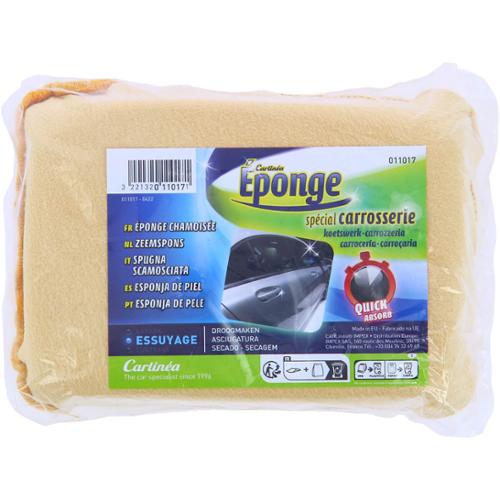 CARLinéa éponge chamoisée d'essuyage XL pare-brise vitres et carrosse rie