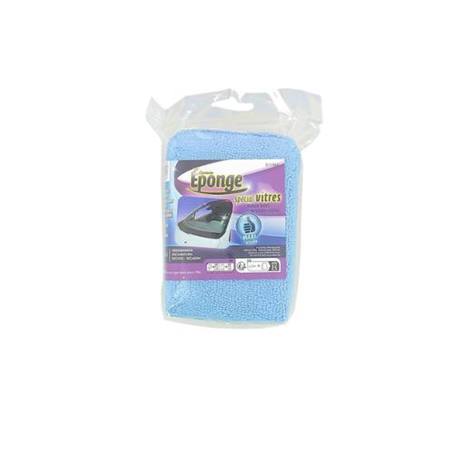 CARLinéa éponge chamoisée face microfibre vitres pare-brise 12,5X8X4 cm