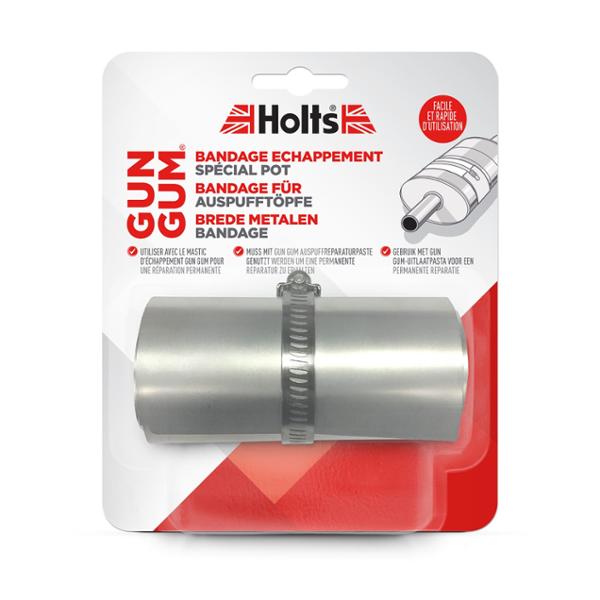 HOLTS Gun Gum bandage échappement acier spécial pot