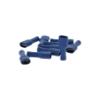 XLTECH 10 capicorda piatti/femmine/guaina blu 6,35mm sezione 1-2,5mm2