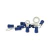 XLTECH 10 cosses  illets: 5 diamètre 4mm et 5 diamètre 6mm section 1-2,5mm2 bleu