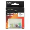 XLTECH 5 mini fusibles assortis 10A / 15A / 20A / 25A / 30A