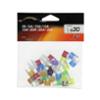 XLTECH 30 mini fusibles assortis: 3x3A/4x5A/4x7,5A/4x10A/4x15A/4x20A/4x25A/3x30A