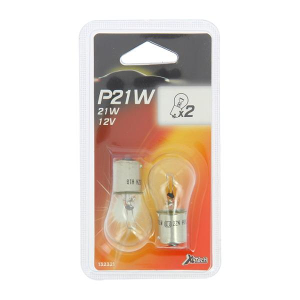 XLTECH 2 poirettes P21W 12V clignotant feux stop feux de recul anti-brouillard