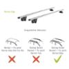 Green Valley 2 barres de toit Alu EDGE 120cm