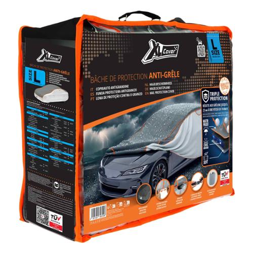 XL COVER Telo Antigrandine Auto, Protezione Carrozzeria, Taglia L