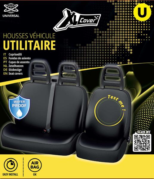 XL COVER JEU COMPLET HOUSSES DE SIEGE SPECIAL UTILITAIRE