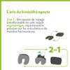 KINE TRAVEL Coussin Microbilles 2 en 1 : Tour de Cou et Oreiller de voyage