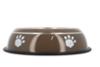 FIDELAMI Gamelle Inox Anti-Dérapant, Chien Chat, 22 x 6cm, Brun