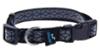 FIDELAMI Collier Réfléchissant Chien, Motif géométrique, Noir, M 35 à 48 cm