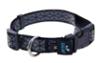 FIDELAMI Collier Réfléchissant Chien, Motif géométrique, Noir, M 35 à 48 cm