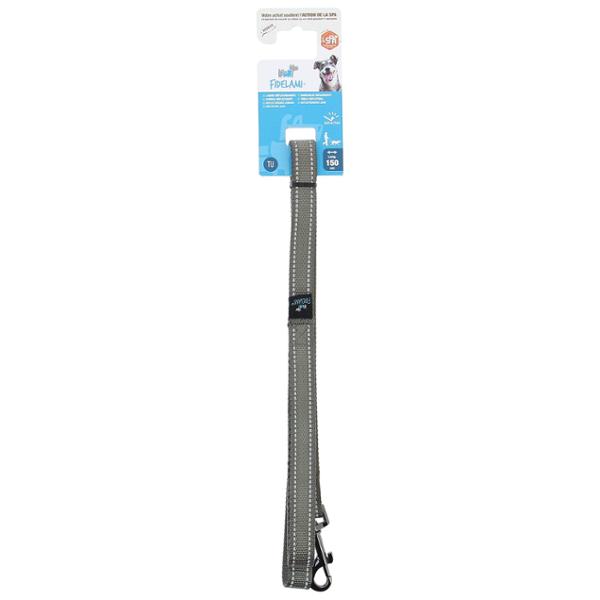 FIDELAMI Laisse Réfléchissante pour Chien, Mesh Respirant, Gris, 150 cm