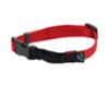 FIDELAMI Collier pour Chien, Boucle Textile Silencieuse, Rouge, M 30 à 45 cm