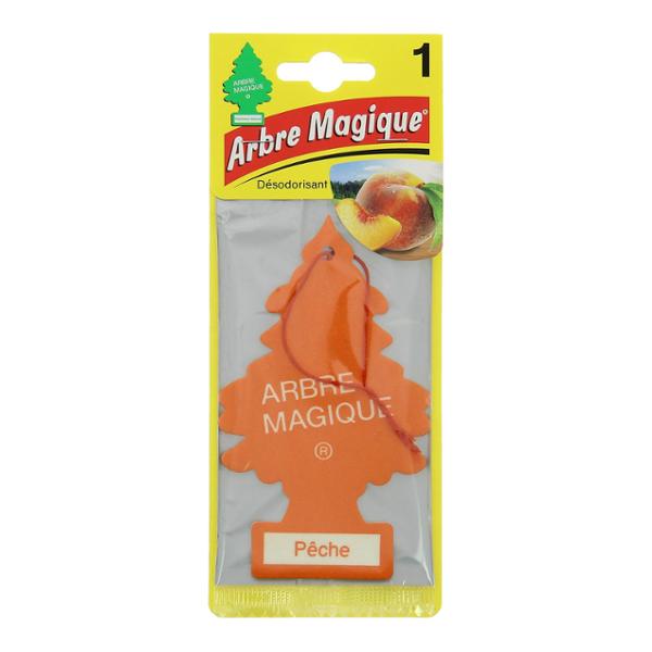 ARBRE MAGIQUE carte parfumée à suspendre au rétroviseur parfum pêche