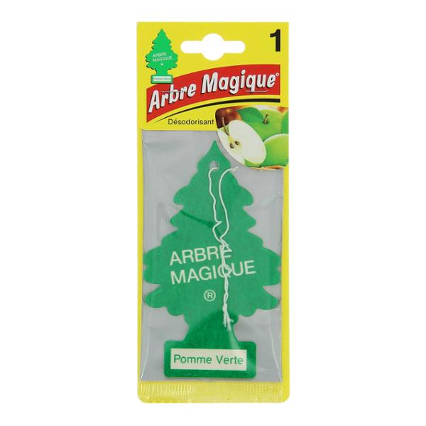 ARBRE MAGIQUE carte parfumée à suspendre au rétroviseur parfum pomme verte