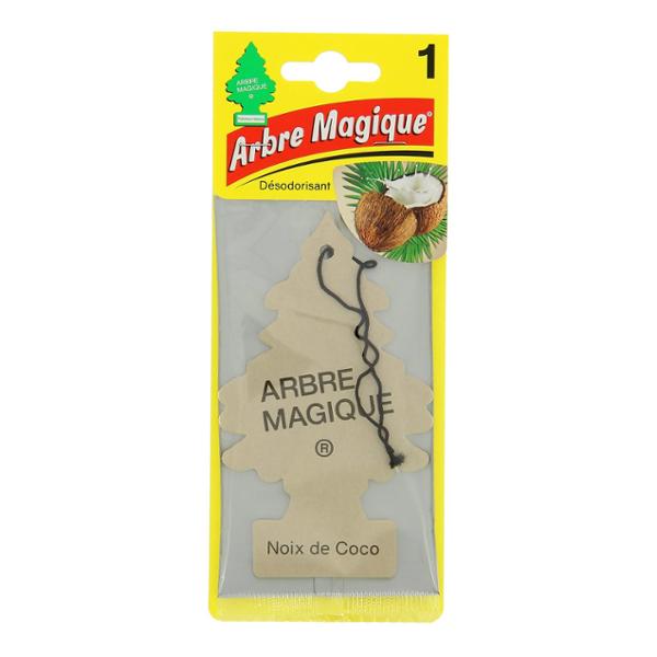 Carte parfumée du plus mythique des sapins, à suspendre par un élastique au rétroviseur.
Sapin au parfum original de coco, pour une ambiance tropicale dans le véhicule.
Un classique indémodable apprécié par tous.
