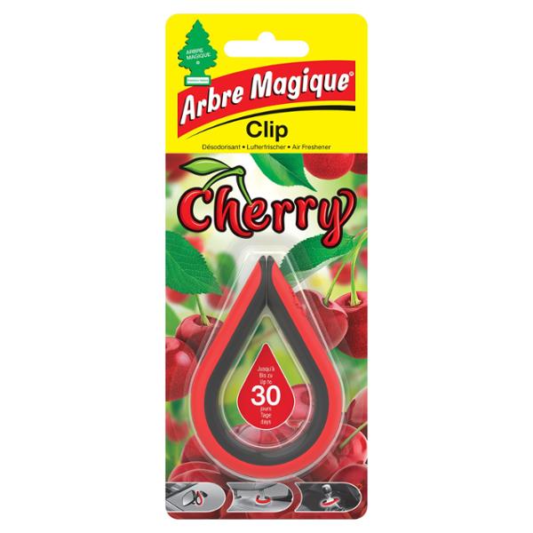 ARBRE MAGIQUE Clip désodorisant CHERRY à cliper partout
