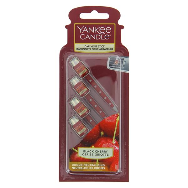 YANKEE CANDLE 4 sticks pour aérateur. Cerise noire