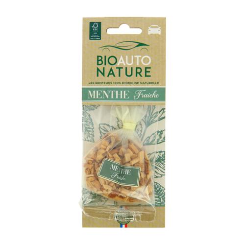 BIO AUTO NATURE Désodorisant Voiture, Sachet à suspendre, Senteur Menthe Fraiche
