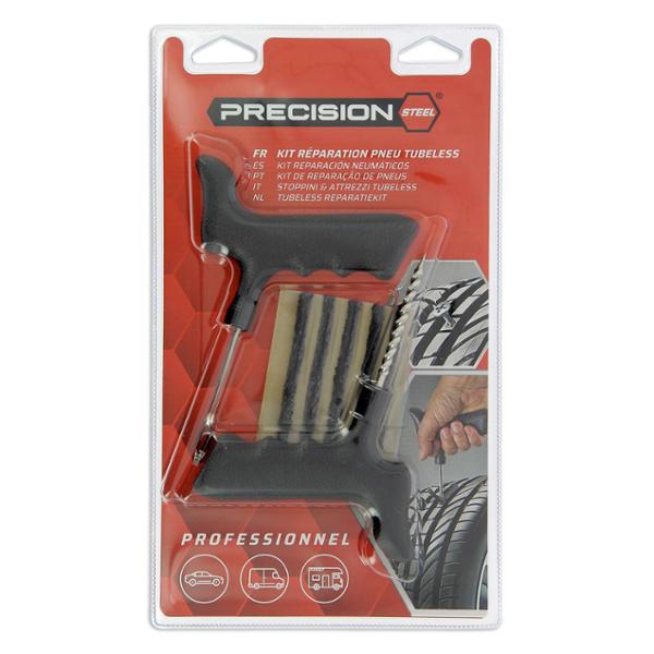 PRECISION STEEL Kit riparazione pneumatici tubeless PRO a 5 punte
