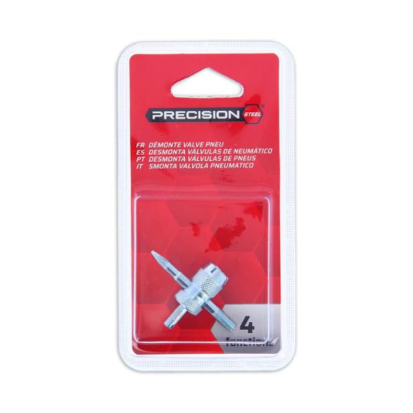 PRECISION-STEEL Attrezzo smonta valvole 4 funzioni