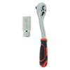 PRECISION STEEL Cricchetto 3/8 + presa universale