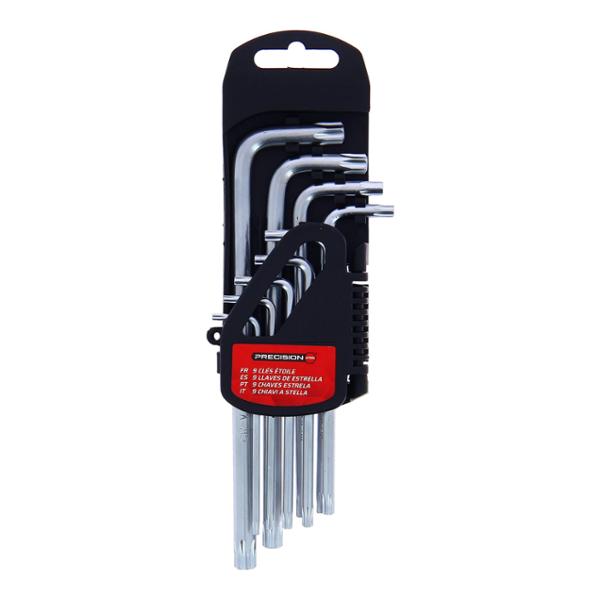 PRECISION-STEEL 9pcs torx key set T10-50