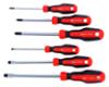 PRECISION STEEL set 6 giraviti : 3 a croce/3 piatti