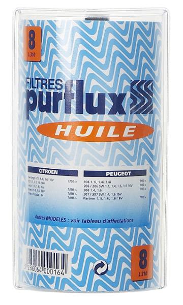 La qualité des Filtres PURFLUX est reconnue et homologuée depuis plus de
50 ans par les plus grands constructeurs.
Le filtre à huile assure une fonction essentielle au bon fonctionnement dumoteur car il permet d'épurer en permanence l'huile en retenant les
impuretés d'origines externe ou interne telles que les particules
abrasives dues à l'usure normale des organes, les poussières et les
résidus de combustion. Purflux conseille le remplacement du filtre à huileau moins une fois par an ou tous les 20 000km.
