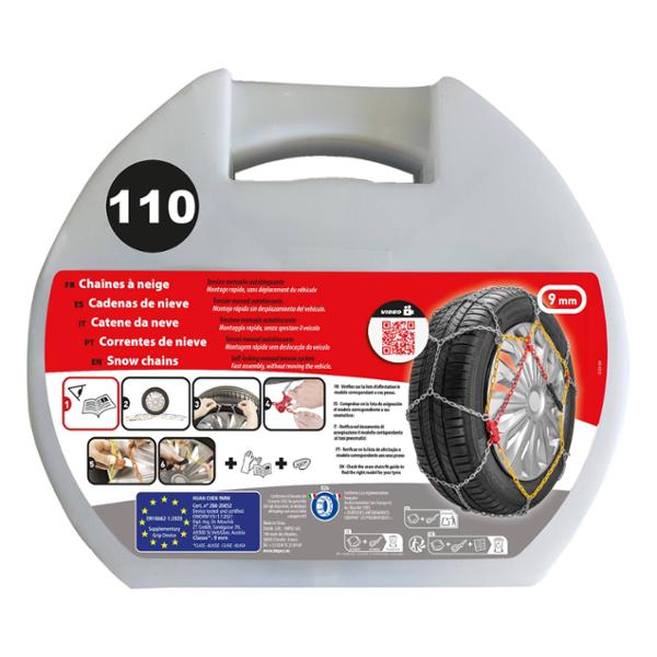 X metal snow chains 9mm